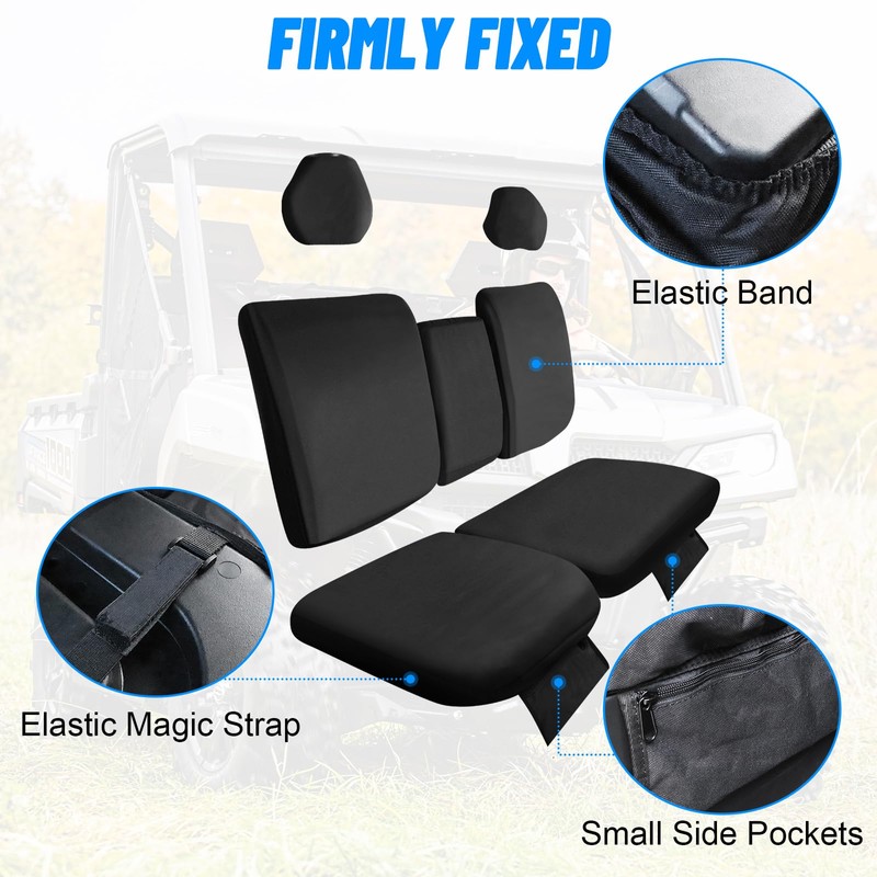 StarknightMT UTV Uforce 1000 Seat Covers, 1680D Waterproof Seat Cover
