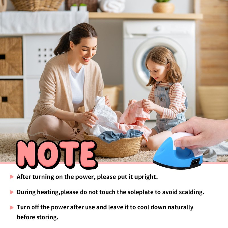 Naler Mini Iron for Crafting, Mini Heat Press with Charging