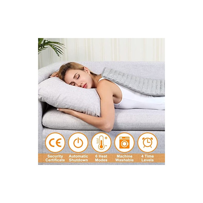VIBOOS Heating pad, Electric Heat Pad with Automatic Switch-Off and