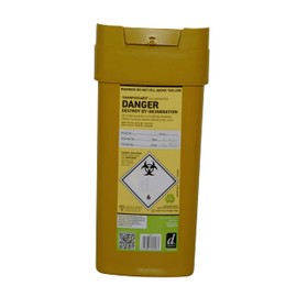 2X Sharpsguard Sharps Bin 0.6 Litre - Yellow (Multi Pack)