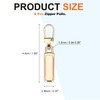 MECCANIXITY Zipper Pull Charm 6 Pcs 1-2mm Thickness Detachable Zipper