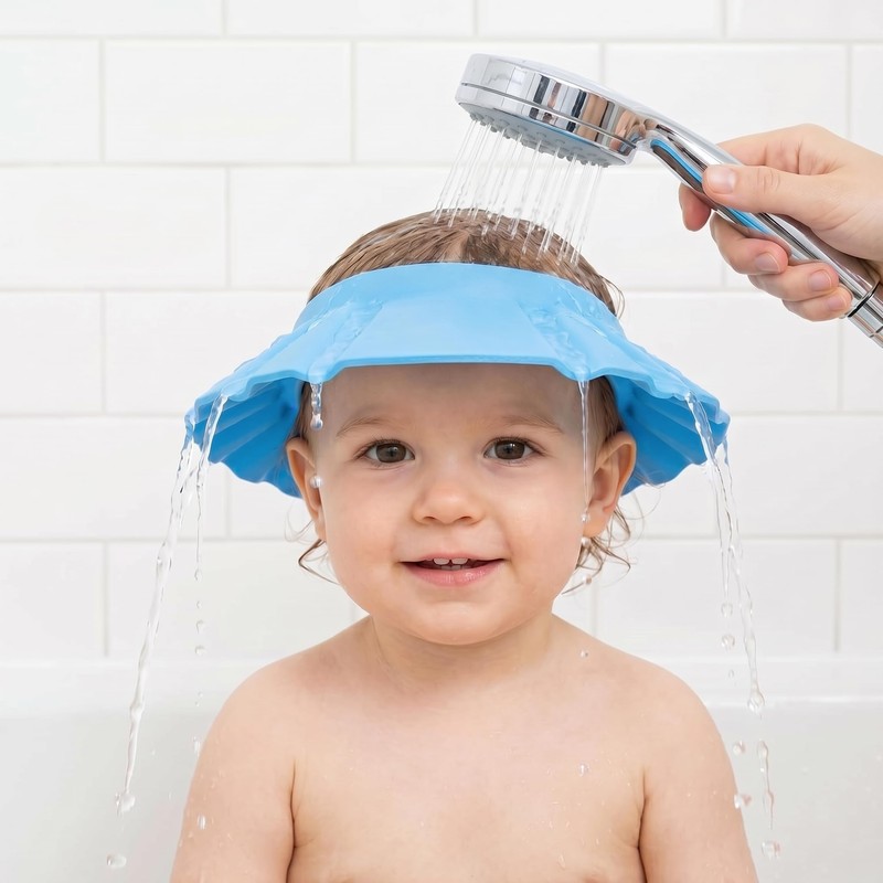 Kids Hair Washing Shield, 2PCS Kids Shower Cap Shield