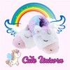 LseLom Unicorn Slipper for Toddler Girls Little Kid Fuzzy Memory