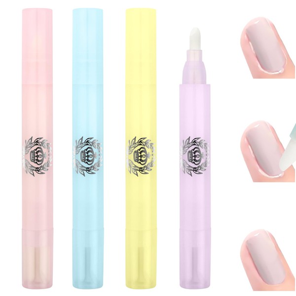 LOPHE Nagellack Korrekturstifte Set, 4 Pack Nail Art Maniküre Korrekturstifte