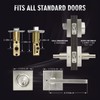 Exterior Door Lock Set with Deadbolt, Front Door Handle Set,