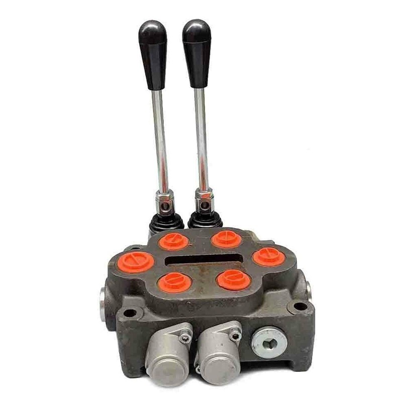 Lfhelper 2 Spool Hydraulic Control Valve, 25 GPM/3000 PSI Hydraulic