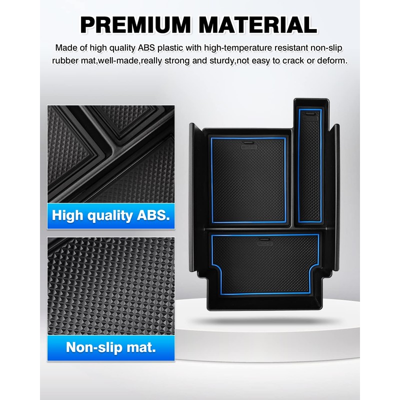 Karltys Center Console Organizer for 2022-2025 2026 Nissan Pathfinder, ABS