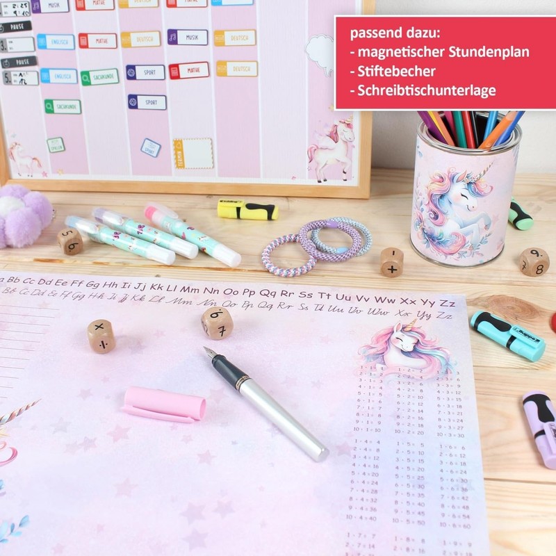 Stiftebecher Einhorn rosa - Stifteköcher Stiftehalter Schreibtischorganizer Schreibtisch Büro Stifte