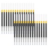 PATIKIL Retractable Gel Pen Refills, 30 Pack Black Rollerball Gel