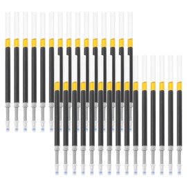 PATIKIL Retractable Gel Pen Refills, 30 Pack Black Rollerball Gel Ink Pens Refills Bulk Set, 0.5mm Fine Point for Office Home Writing