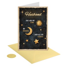 D24TIME Fathers Day Card Set - Gifts with Golden Envelope Seal Sticker and Heartfelt Thank You Letter for New Dad Husband Daughter Birthday Card for Dad Anniversary Special Occasion