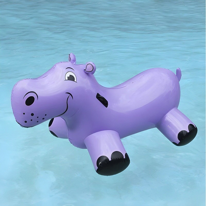 Poolmaster Giant Inflatable Pool Float Happy Hippo Rider Large 81702