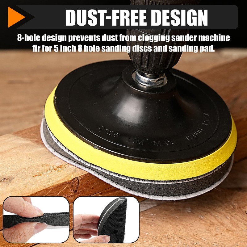SIFANG Pack of 2 125 mm Sanding Disc Protectors, Sponge