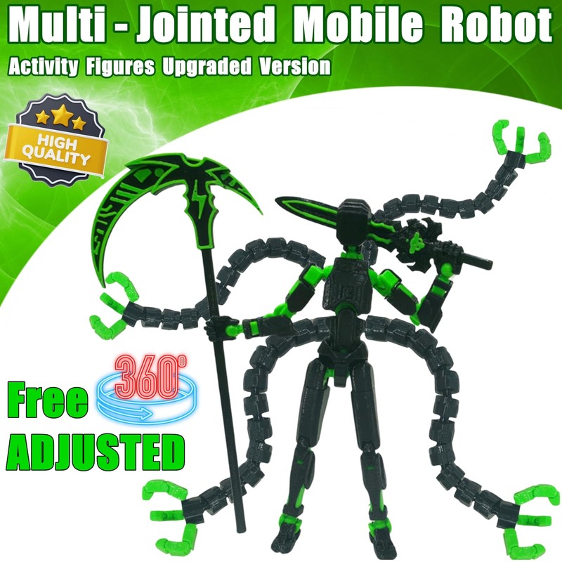 ULTHOOL Titan 13 Action Figure,Assembly Completed 3D Printed T13 Multi-Jointed