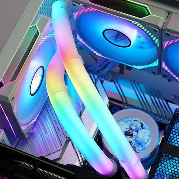360 Degree Panoramic Soft Light ARGB Water Cooling Tube with