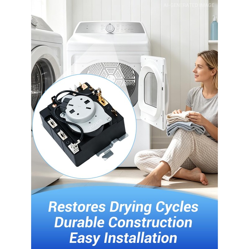 Upgraded WE04X22654 Dryer Timer: Compatible with GE & Kenmore