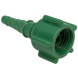 Westmed #0409 Swivel Barb Nipple Nut (Christmas Tree) Green Oxygen Tubing Connector - Pack of 50