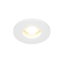 Qazqa - Modern Bathroom I Bathroom Outdoor Recessed Spot White IP54 - Shed I Outdoor Lighting - Aluminium Round - LED Suitable for GU10