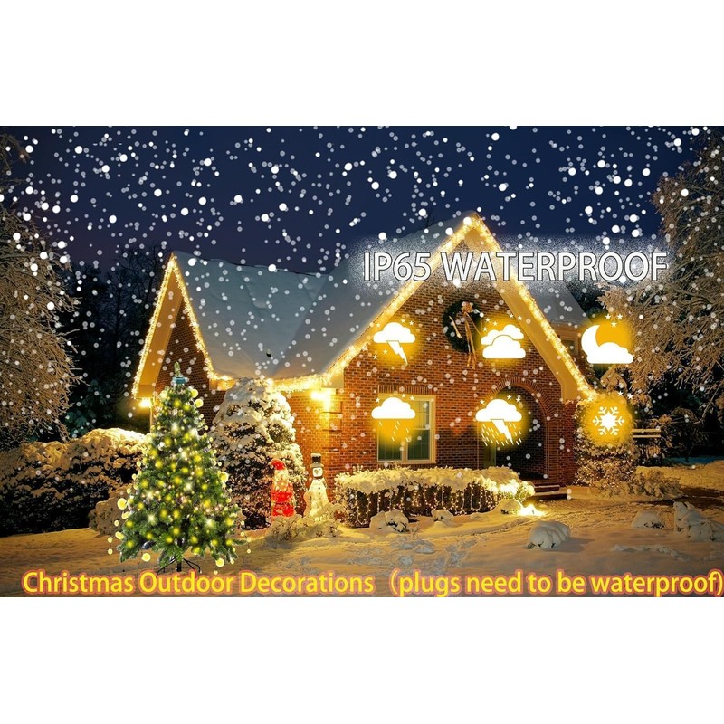 CYOVENY 400LED 6.6ft * 16 Lines Cool White Christmas Tree