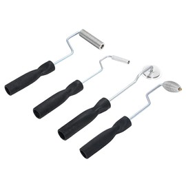 Defoaming Bubble Removal Roller, FRP Fiber, Reinforced DIY, Repair Processing, Iron Screws, Bubble Release, Set of 4