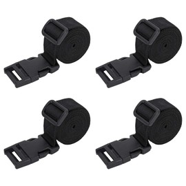 Zythrem 4 Pack Luggage Straps Nylon Webbing Straps with Quick Release Buckle Adjustable Utility Strap Compression Straps for Backpacking Suitcases Outdoor Travel Camping Sleeping Bag 25mm x 150cm