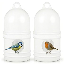 2Piezas Dispensador de Agua para Aves Bebedero Automático de Plástico Odorless para Jaula de Aves Agua Limpia y para Pájaros para Periquitos y