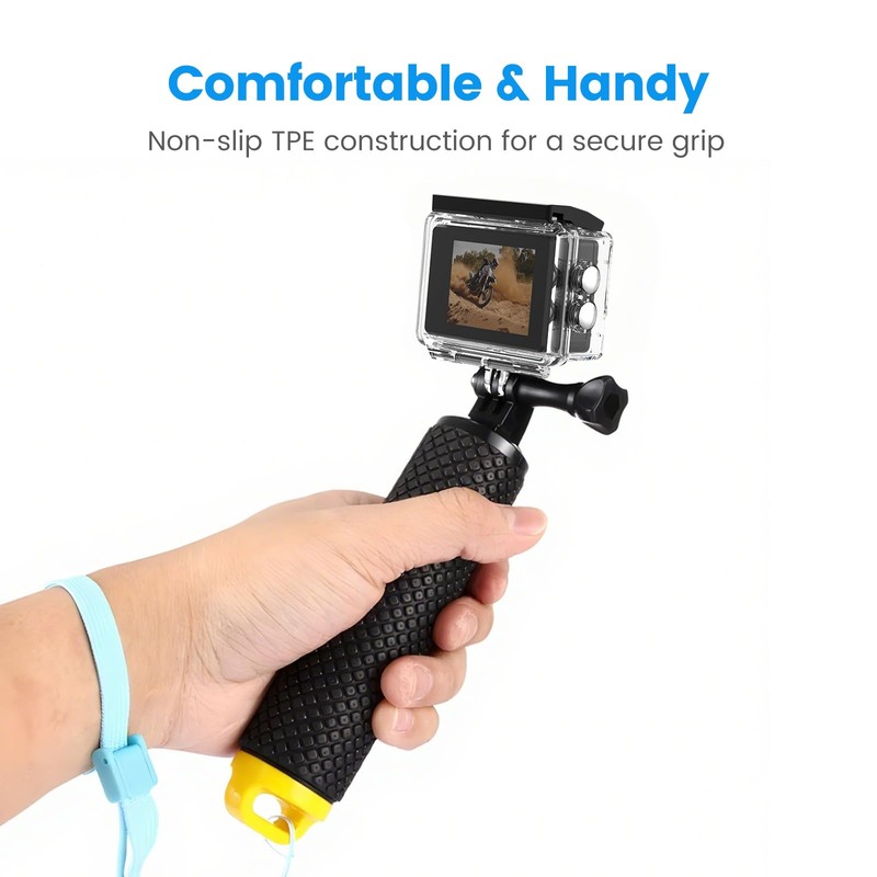 TIMNUT Swimmer Handle, Underwater Handle, Floating Hand Grip Monopod Diving