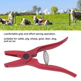 Pssopp Farm Animal Ear Tag Pliers One Piece Applicator Ear Tags Lambskin Cattle Sheep Farm Pigs Bar with Goats Pliers Handle Pub Ear Tag Pliers Ear for