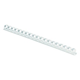 Fellowes 52371, Plastic Combs - Round Back, 3/8", 100 pack, White
