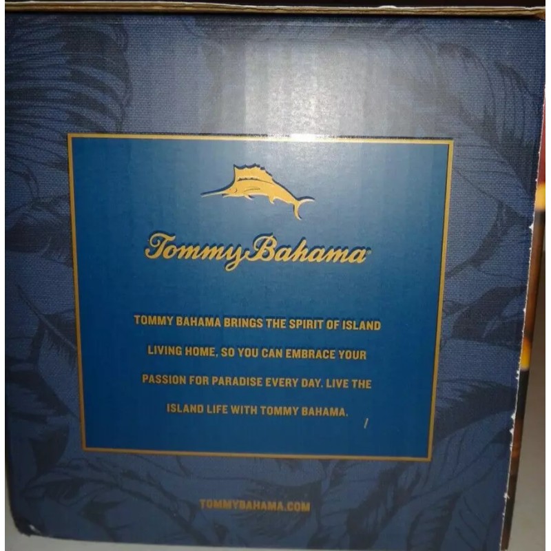 TOMMY BAHAMA 10-PC Glass SET Clear Glasses 14.4 Oz /425