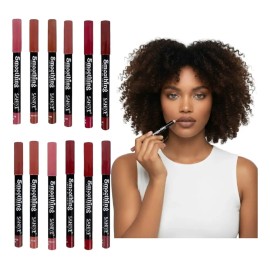 Set 12 Delineadores Labiales Tonos Intensos Acabado Fino                                                                                              