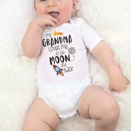 JYHOPE Funny Letter Print Romper Newborn Infant Baby Jumpsuit