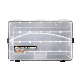 Savage Gear Lure Box 35,5 x23x5cm - Wasserdichte Angelbox, Tacklebox, Köderbox, Anglerbox, Kunstköderbox, Boxen für Gummiköder, Wobbler, Angelköder