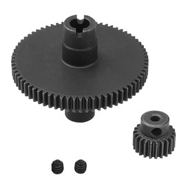 Treehobby Metal Motor Gear & Gearbox Gear 70T& 22T Compatible with WLtoys 104001 1/10 Remote Control Car Upgrade Parts