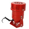 Industrial Motor Alarm Bell Red Color Steel Mini Horn Sound