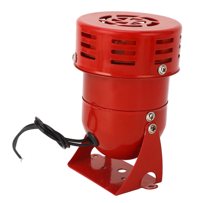 Industrial Motor Alarm Bell Red Color Steel Mini Horn Sound