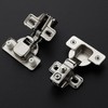 Ravinte 4 Pack 2 Pairs 1/2 Inch Overlay Brushed Nickel