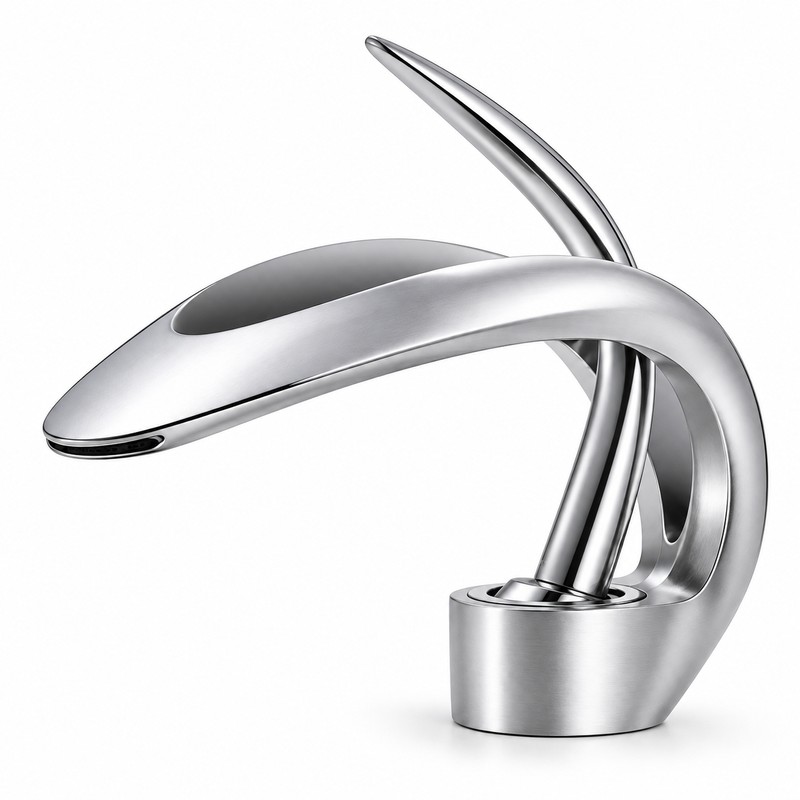 Waterfall Bathroom Faucet for Basin Upgrades - Single-Handle Hot and