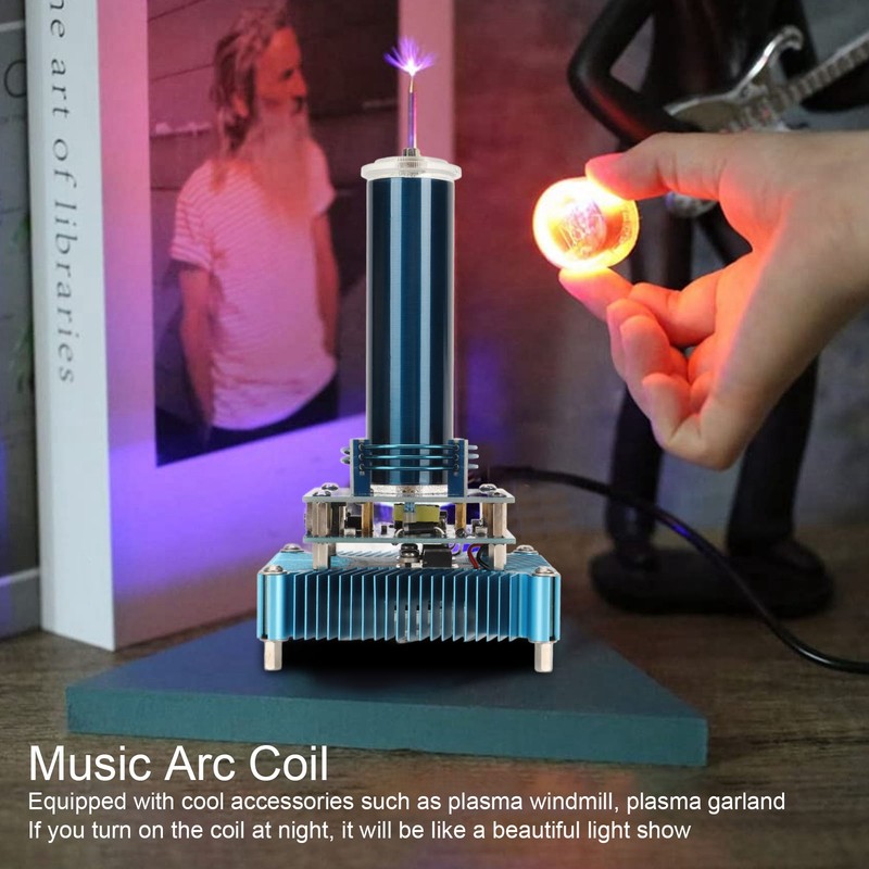 Music Coil Desktop Toy Plasma Loudspeaker Arc Generator Wireless Transmission