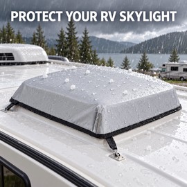 15.75 Inch RV Skylight Insulation Cover, Thickened Hail Rain Protection for 400 x 400mm Heki Skylights