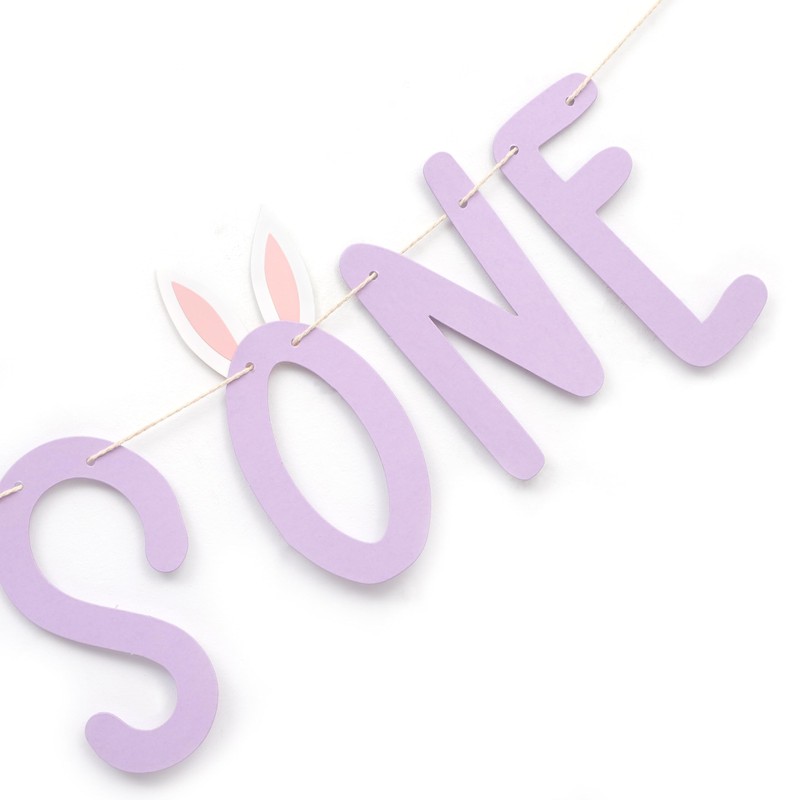 Some Bunny Is One Banner - Easter 1st Birthday Banner