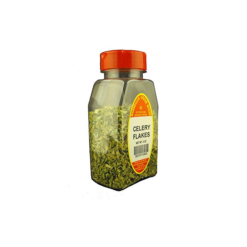 CELERY FLAKES FRESHLY PACKED IN LARGE JARS, spices, herbs, seasoning