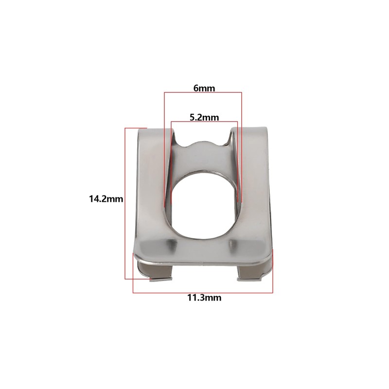 Create idea 10pcs Clevis Clip Fastener for Pin Diameter M6