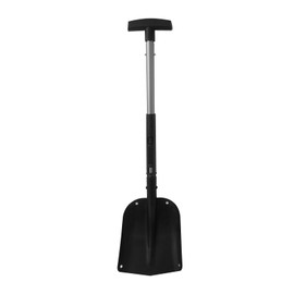 AS SHIHUA TEC COMPANY Collapsible 3-in-1 Aluminum Compact Snow Shovel for Car, Truck, Snowmobile, Camping, Gardening, Snow Removal,Snow Shovels for Snow Removal,Black.
