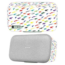 MightySkins Skin Compatible with Google Home Max - Fun Guns | Protective, Durable, and Unique Vinyl Decal wrap Cover | Easy to Apply | Made in The USA