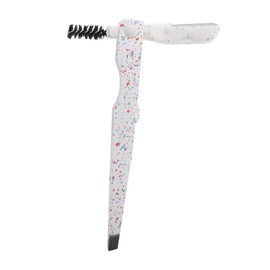 OHPHCALL - Tool for Women Eyebrow Tweezers Brush Comb Angled Eyeliner Brush Hair Removal Makeup