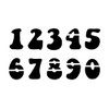 GROOVY TIME Numbers Stencil - 3 Inch Basic 60s 70s