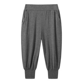 EASWEET Bamboo Viscose Boys' Pants for Infant and Toddler Soft and Comfy Pants for Kids, Dark Heather Grey, 6-12 Months