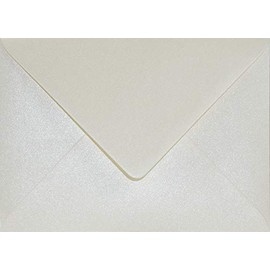 Netuno Envelopes Pearl Cream DIN B6 125 x 175 mm 120 g Aster Metallic Cream Elegant Mother of Pearl Gloss Envelopes Pearl Effect Metallic Shiny Wedding Envelopes Chic B6 Pack of 25