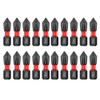 Saipor 20pcs 1"/25mm PH2 Anti Slip Phillips Bit #2 Insert